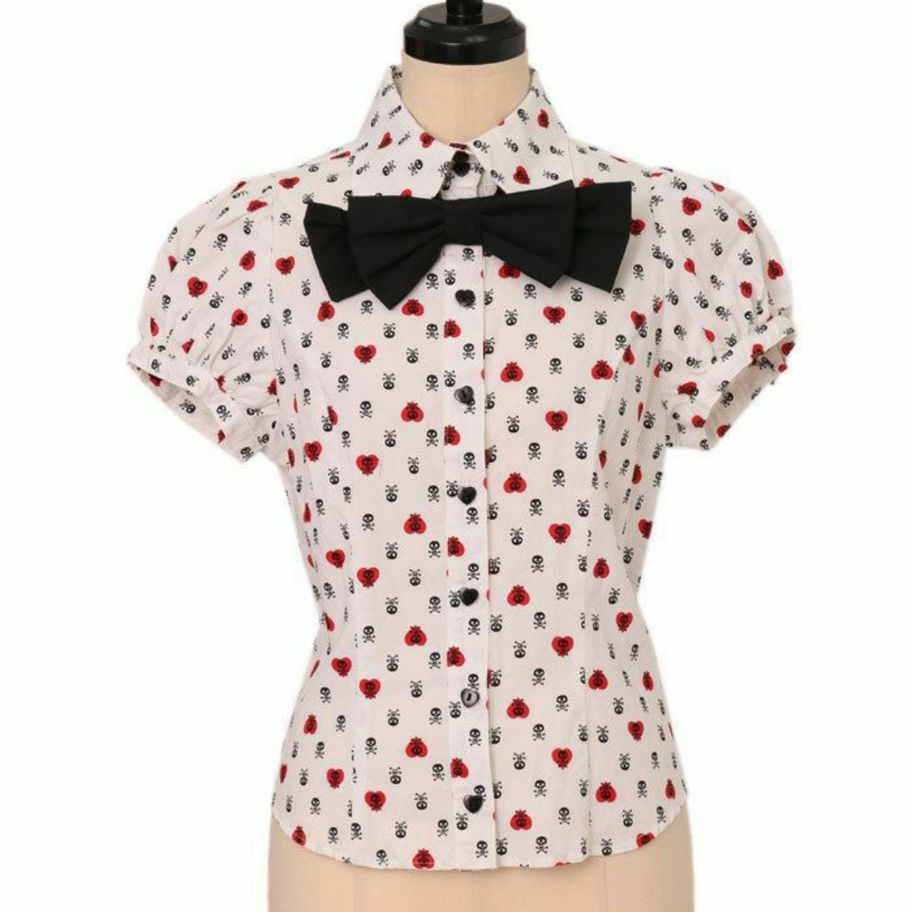 Black Peace Now skull blouse
